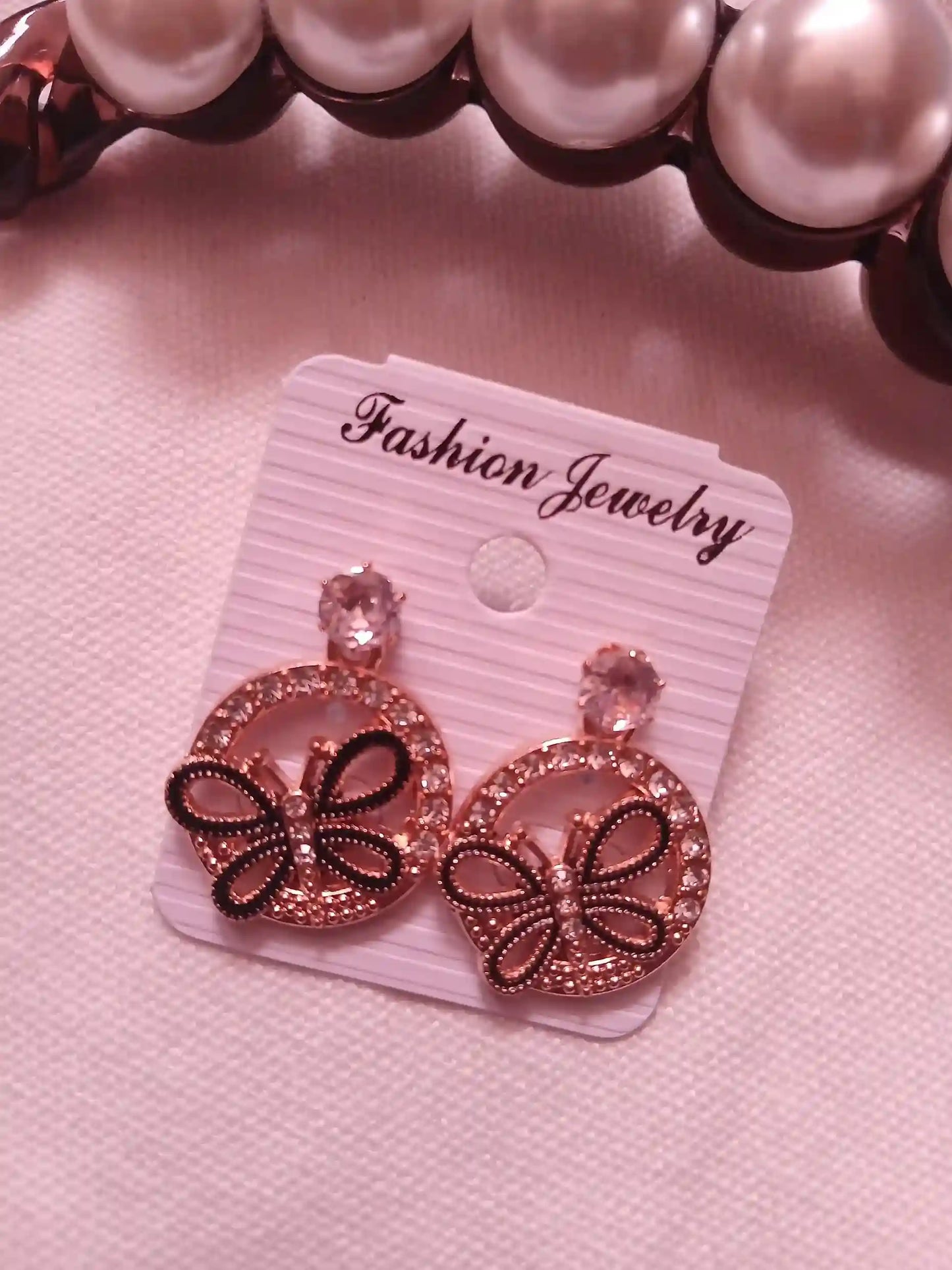 Black and White Earrings