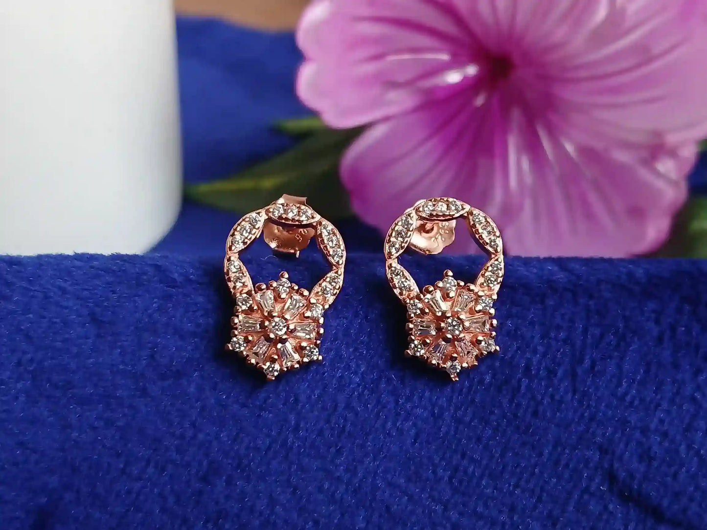 Rose Gold Earring - 007