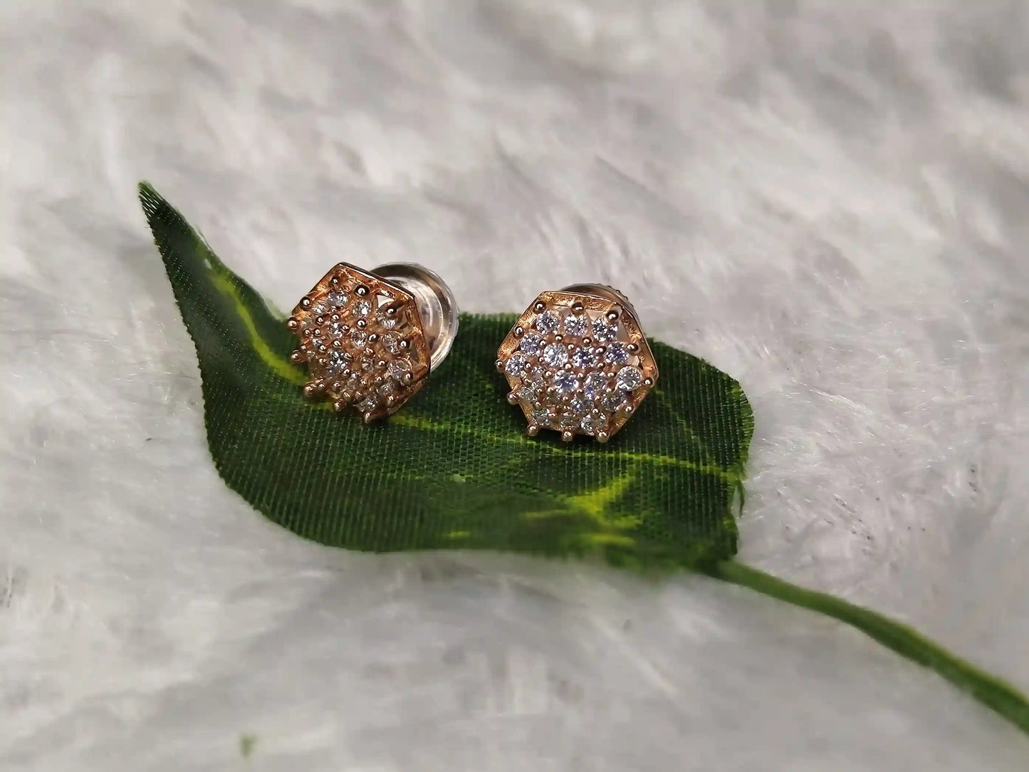 Rose Gold Earring - 042