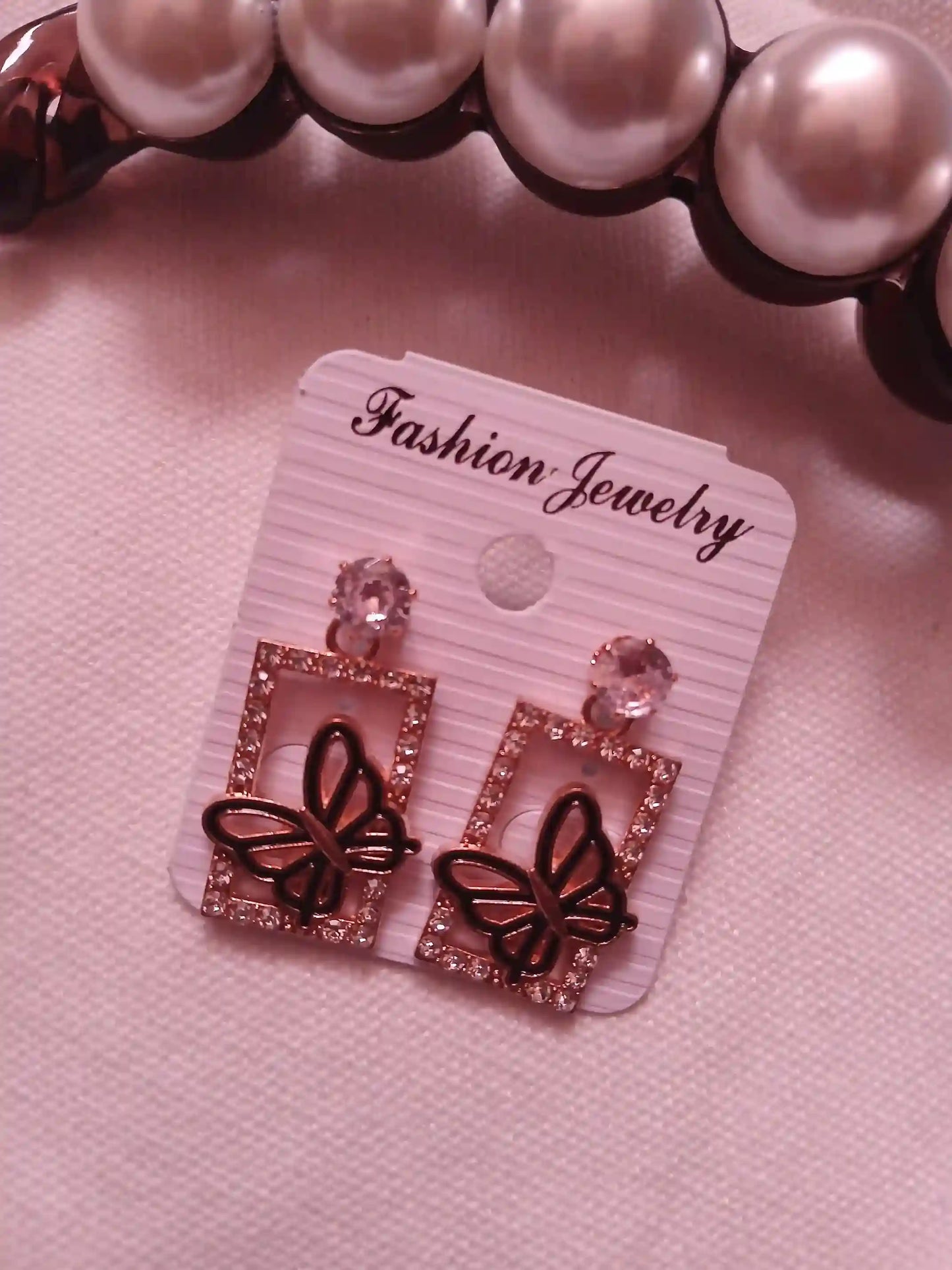 Black and White Earrings