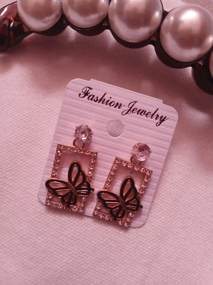 Black and White Earrings