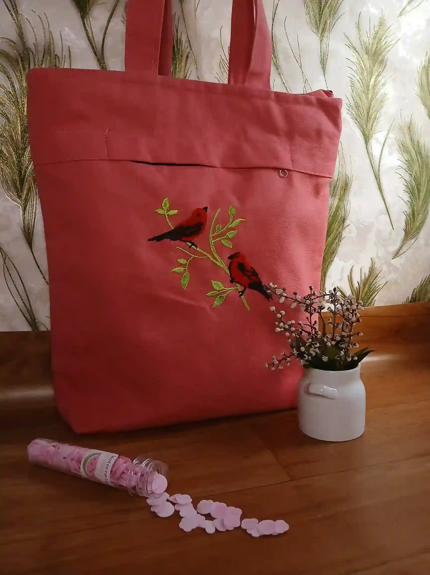 2 & 3 Zip Embroidery Bag