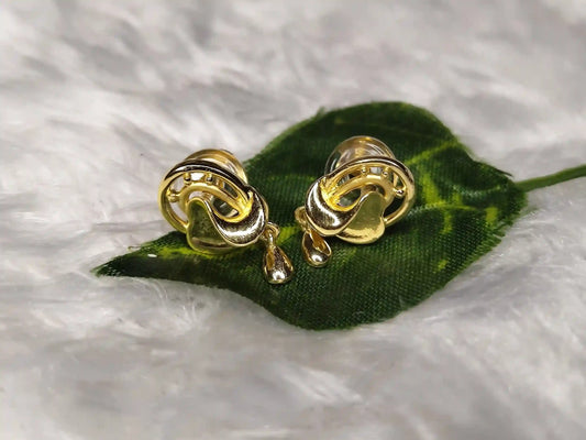 Gold Polish Earring - 003