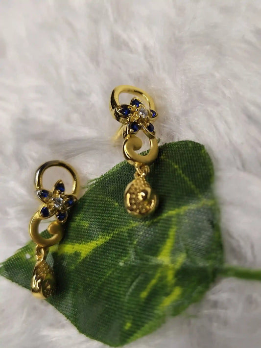 Gold Polish Earring - 006