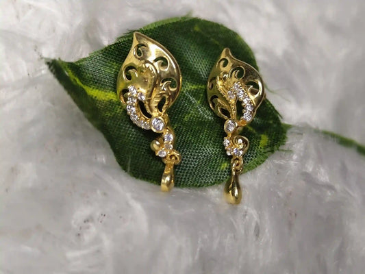 Gold Polish Earring - 007
