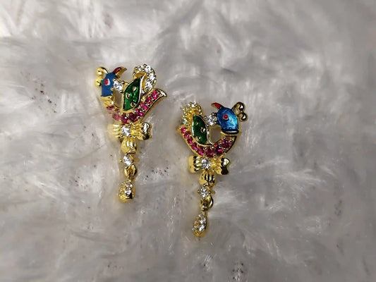 Gold Polish Earring - 009