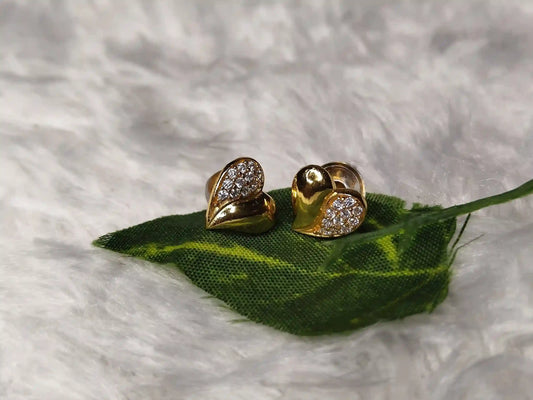 Gold Polish Earring - 012