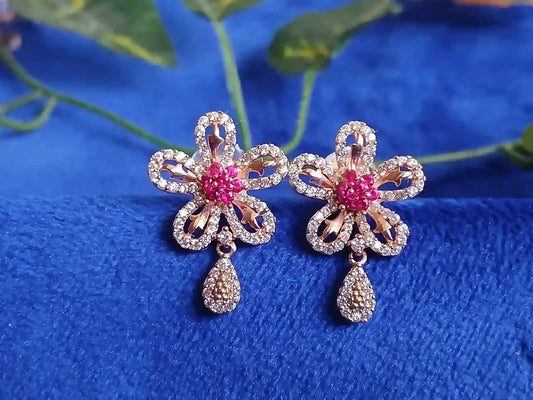 Rose Gold Earring - 002