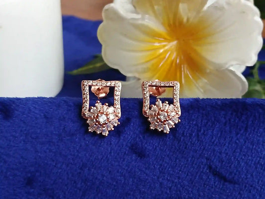 Rose Gold Earring - 008