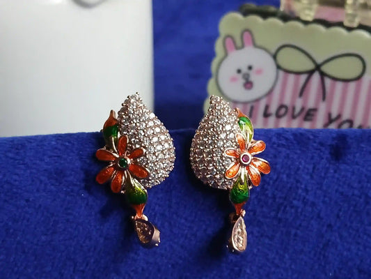 Rose Gold Earring - 016